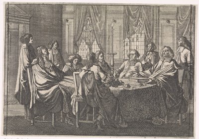 Neuvottelut Münsterin rauhan aikana, 1648 tekijältä Caspar Luyken (attributed to)
