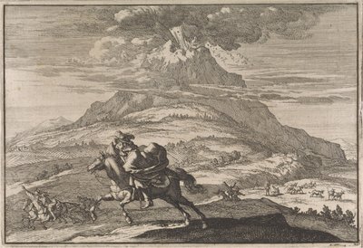 Vesuvius-tulivuoren purkaus, 1631 tekijältä Caspar Luyken (attributed to)