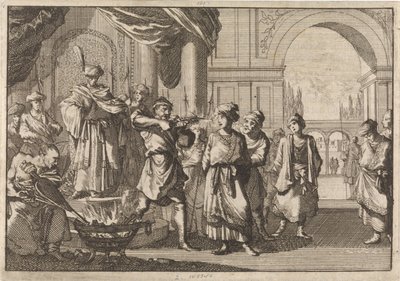 Selim IV, Persian shaahi, jonka veljensä sokaisi kuumalla raudalla, 1694 tekijältä Caspar Luyken