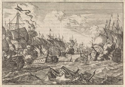 Solebayn taistelu, 1672 tekijältä Caspar Luyken