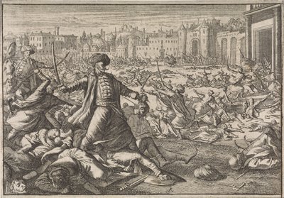 Bagdadin valloitus turkkilaisten toimesta, 1638 tekijältä Caspar Luyken