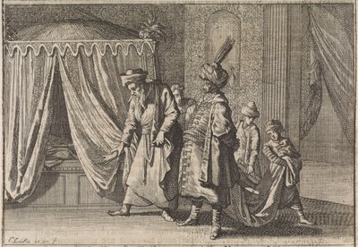 Pashan vaimon sairassänky, 1639 tekijältä Caspar Luyken