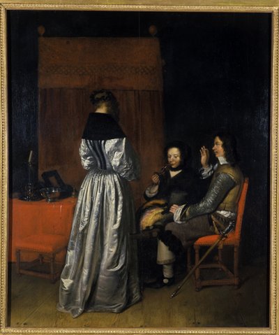 Vierailu, 1655 tekijältä Caspar Netscher