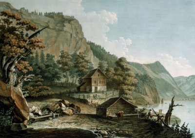Näkymä Rütlin niitylle tekijältä Caspar Wolf