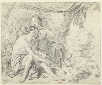 Paimentar kruunaa paimen laakeriseppeleellä tekijältä Casper Casteleyn (attributed to)
