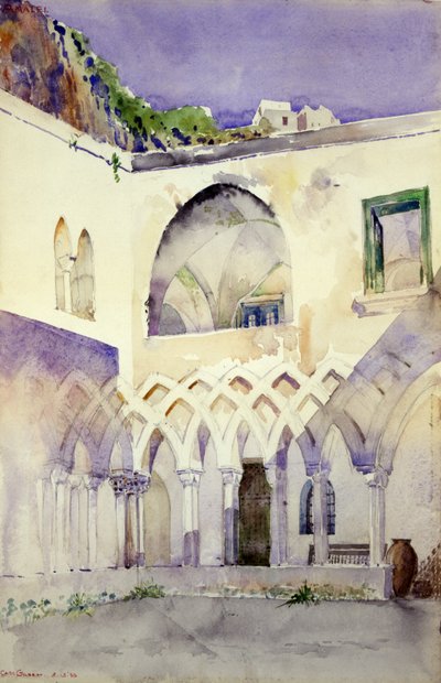 Piha, Capucine-luostari, Amalfi, 1898. tekijältä Cass Gilbert