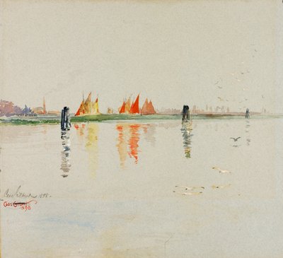 Laguuni, Venetsia, 1898. tekijältä Cass Gilbert
