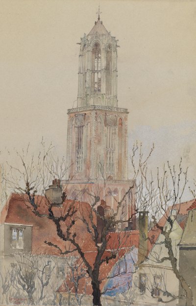 Utrechtin katedraalin torni, Hollanti, 1898. tekijältä Cass Gilbert