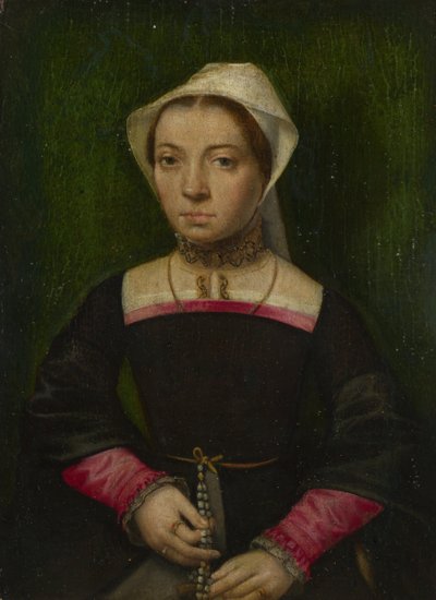 Lady with a Rosary, c. 1550 tekijältä Catharina van Hemessen