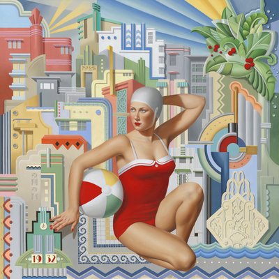 Halcyon 1932, 2024 (öljy pellavalle) tekijältä Catherine Abel