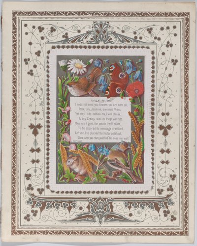 Ystävänpäivä, 1874. tekijältä Catherine Greenaway