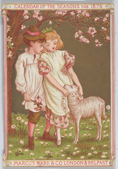 Ystävänpäivä, 1876. tekijältä Catherine Greenaway