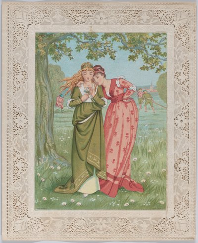 Ystävänpäivä, 1876. tekijältä Catherine Greenaway
