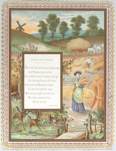 Ystävänpäivä, n. 1875. tekijältä Catherine Greenaway