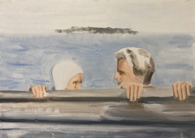 02.05.20 Hän piti hänestä, 2020 (öljy paperille) tekijältä Cathy Lomax