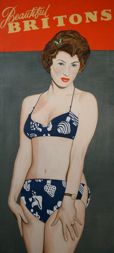 Kauniit britit, 2007 (öljy pellavalle) tekijältä Cathy Lomax