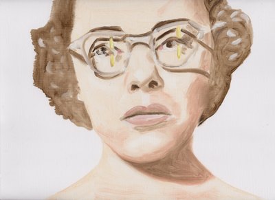 Liekkisilmät, 2017 (öljy paperille) tekijältä Cathy Lomax