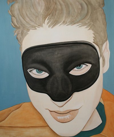 Vihreä salama, 2003 (öljy pellavalle) tekijältä Cathy Lomax