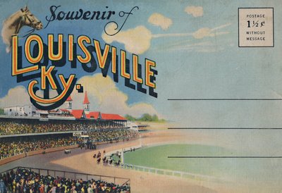Louisville Ky:n matkamuisto, 1942 tekijältä Caufield and Shook