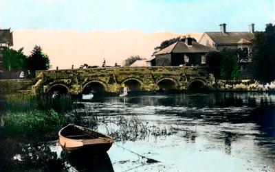 Vanha silta, Christchurch, Dorset, 1926. tekijältä Cavenders Ltd