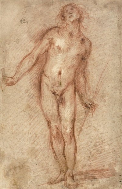 Seisova miesalasti, 1637-38 tekijältä Cecco Bravo