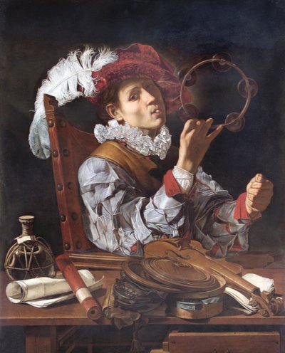 Muusikko, n. 1610 (öljy kankaalle) tekijältä Cecco de Caravaggio
