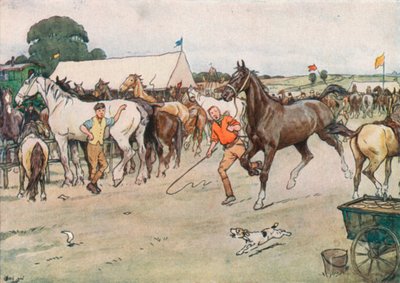 Hevosmessut. . . "Siellä oli paljon neuvotteluja, juoksua ja lyömistä" tekijältä Cecil Charles Windsor Aldin