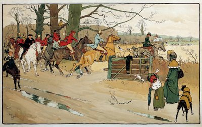 Kaiverrus Cecil Aldin (1870 -?), Englanti. Coll. Osa tekijältä Cecil Charles Windsor Aldin