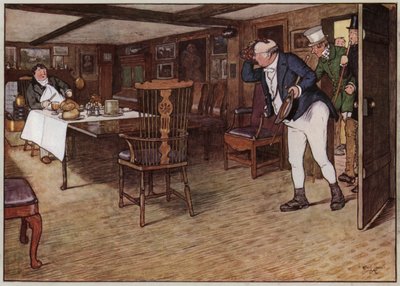 Cecil Aldinin kuvitus The Pickwick Papersille (värilitho) tekijältä Cecil Charles Windsor Aldin