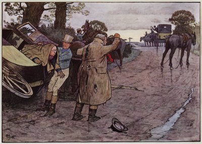 Cecil Aldinin kuvitus Pickwick Papersille tekijältä Cecil Charles Windsor Aldin