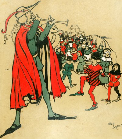 Pied Piper of Hamelin tekijältä Cecil Charles Windsor Aldin