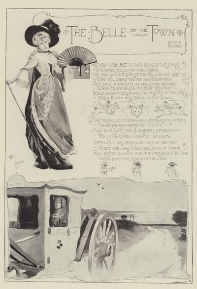 The Belle of the Town, kirjoittanut J M Bulloch tekijältä Cecil Charles Windsor Aldin