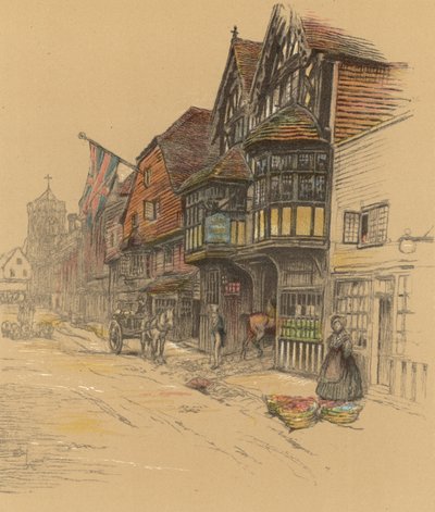 George Inn, Salisbury tekijältä Cecil Charles Windsor Aldin