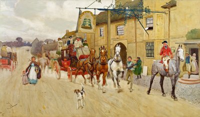 Great North Road, The Bell at Stilton tekijältä Cecil Charles Windsor Aldin