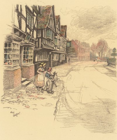 Kings Head, Ombersley tekijältä Cecil Charles Windsor Aldin