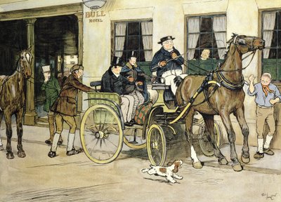 Pickwickilaiset aloittavat Rochesterin Bull-hotellista tekijältä Cecil Charles Windsor Aldin