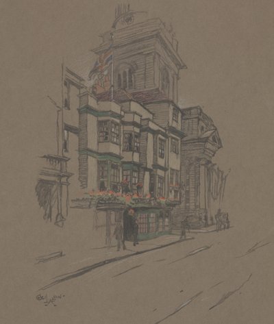 Nimetön (käsinvärinen litho) tekijältä Cecil Charles Windsor Aldin