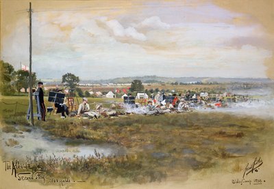 Albert - Toinen vaihe, 1000 metriä, Bisley Camp, 1893 (wc ja guassi paperilla) tekijältä Cecil Cutler