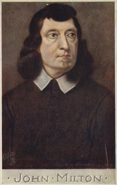 John Milton (1608-1674), englantilainen runoilija. tekijältä Cecil Watson Quinnell