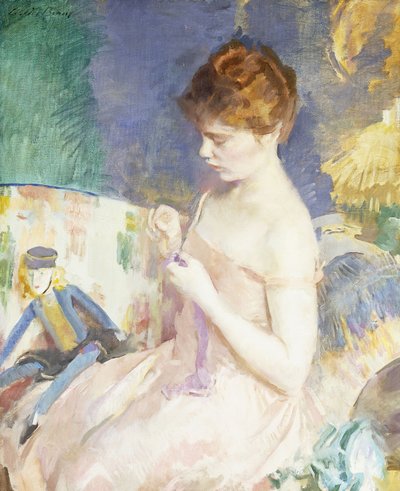 Nukkejen pukeminen tekijältä Cecilia Beaux