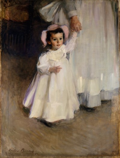 Ernesta (lapsi sairaanhoitajan kanssa), 1894 tekijältä Cecilia Beaux