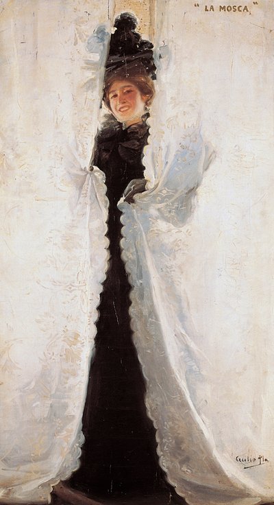 Mosca. Cecilio Pla Gallardon (1860-1934) maalaus, öljy kankaalle, noin 1897. Saint Pie Fine Arts Museum. Valencia, Espanja. tekijältä Cecilio Pla Gallardo
