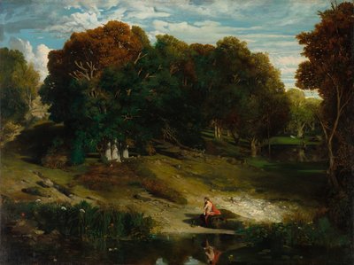 Metsässä, 1841. tekijältä Celestin Francois Nanteuil