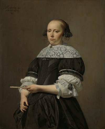 Elisabeth van Kesselin muotokuva, 1671 tekijältä Cesar Boetius van Everdingen