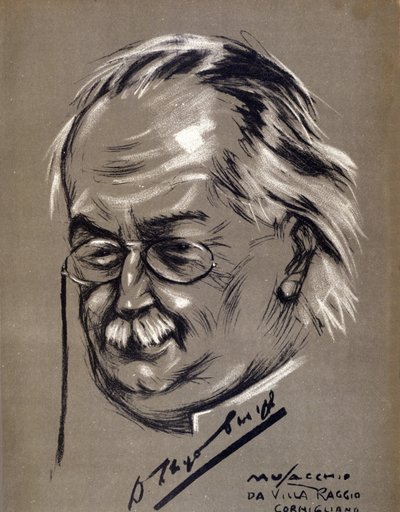 David Lloyd George (1863-1945), brittiläinen poliitikko. Cesare Musacchion (s. 1882) sarjakuva tekijältä Cesare Annibale Musacchio