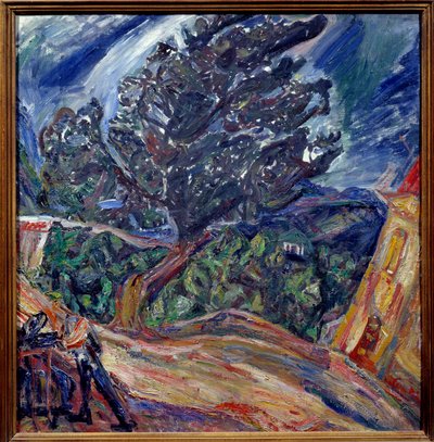 Chaim Soutinen Big Tree Blue -maalaus tekijältä Chaim Soutine