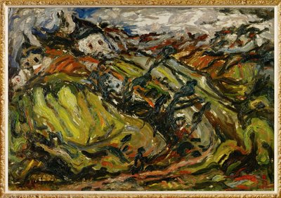 Houses in Ceret (maalaus kankaalle) tekijältä Chaim Soutine