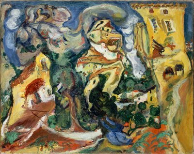 Kylä, noin 1923. tekijältä Chaim Soutine