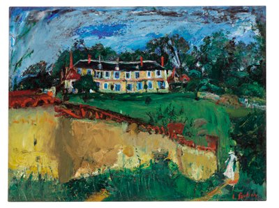Vanha talo Chartresin lähellä, n. 1934 tekijältä Chaim Soutine