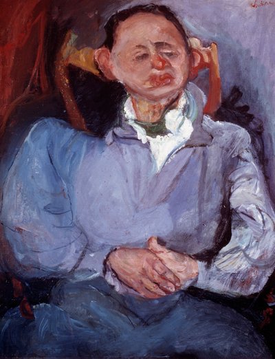 Kuvanveistäjä Oscar Miestchaninoffin muotokuva. Chaim Soutinen maalaus (1894-1944) tekijältä Chaim Soutine